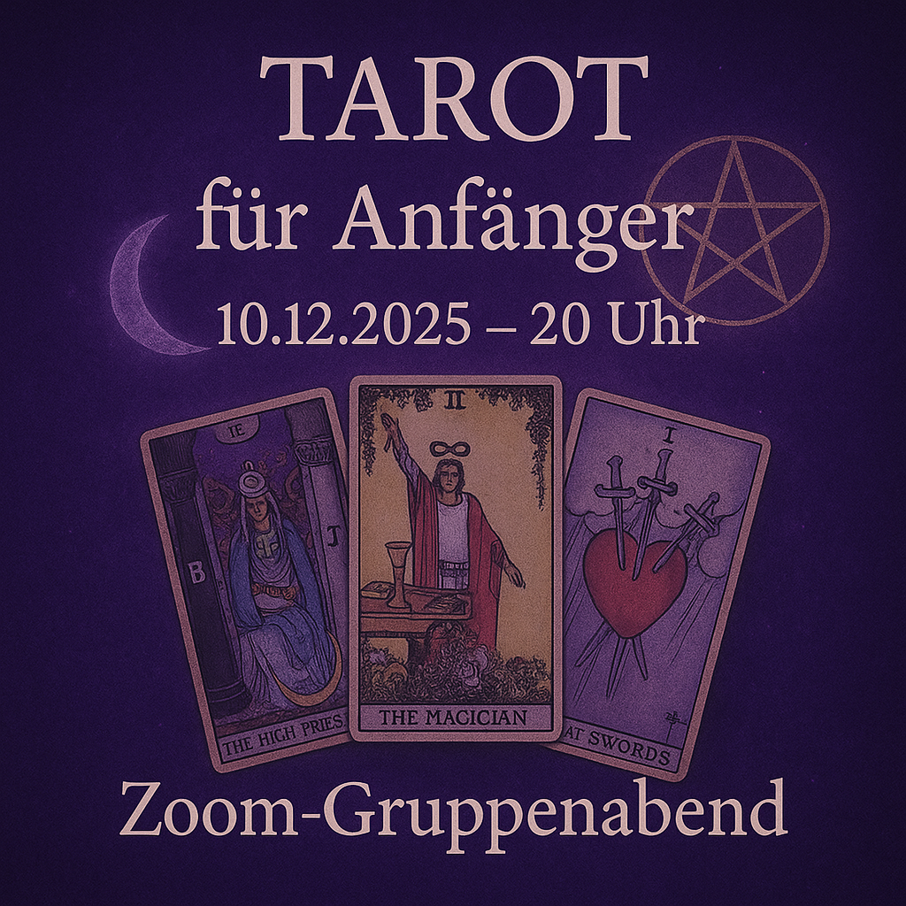 🔮 Tarot für Anfänger – Zoom Gruppen-Workshop -10.12.2025