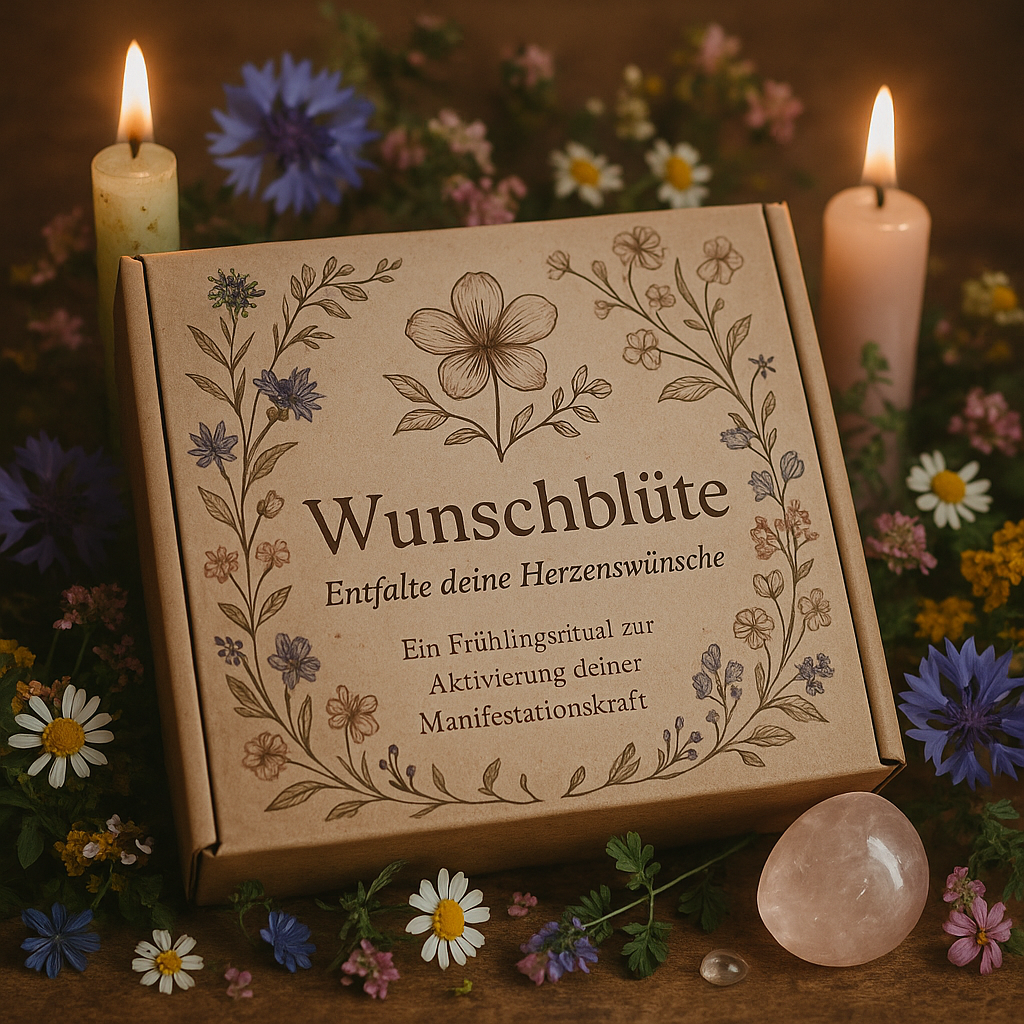 Chenoas Witchbox- Jeden Monat ein neues Ritual- Mai- Wunschblüte – Entfalte deine Herzenswünsche