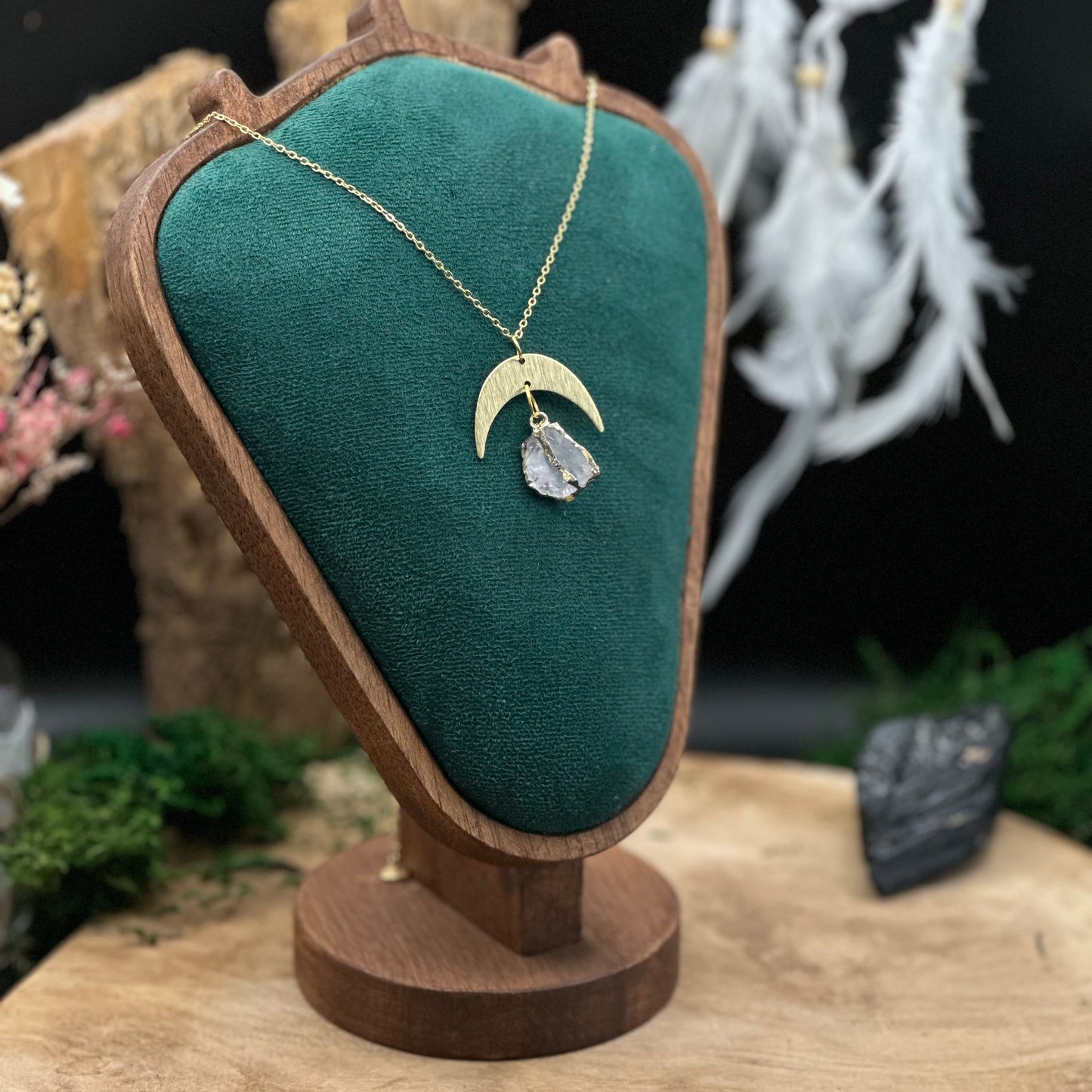 Masterhealer Kette – Bergkristall & Mondkraft 🌙✨