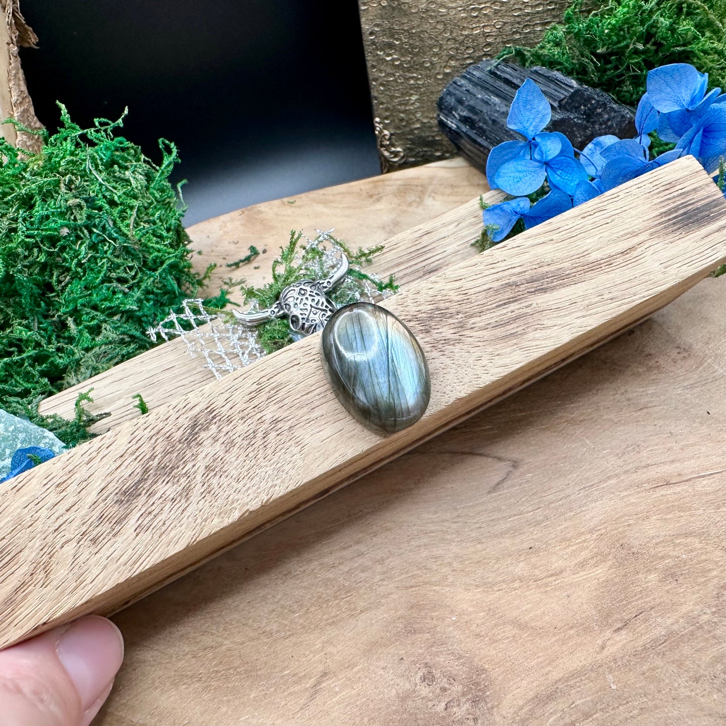 ✨ Tarotkarten-Halter „Nordische Schutzkraft“ – Handgemachtes Unikat ✨