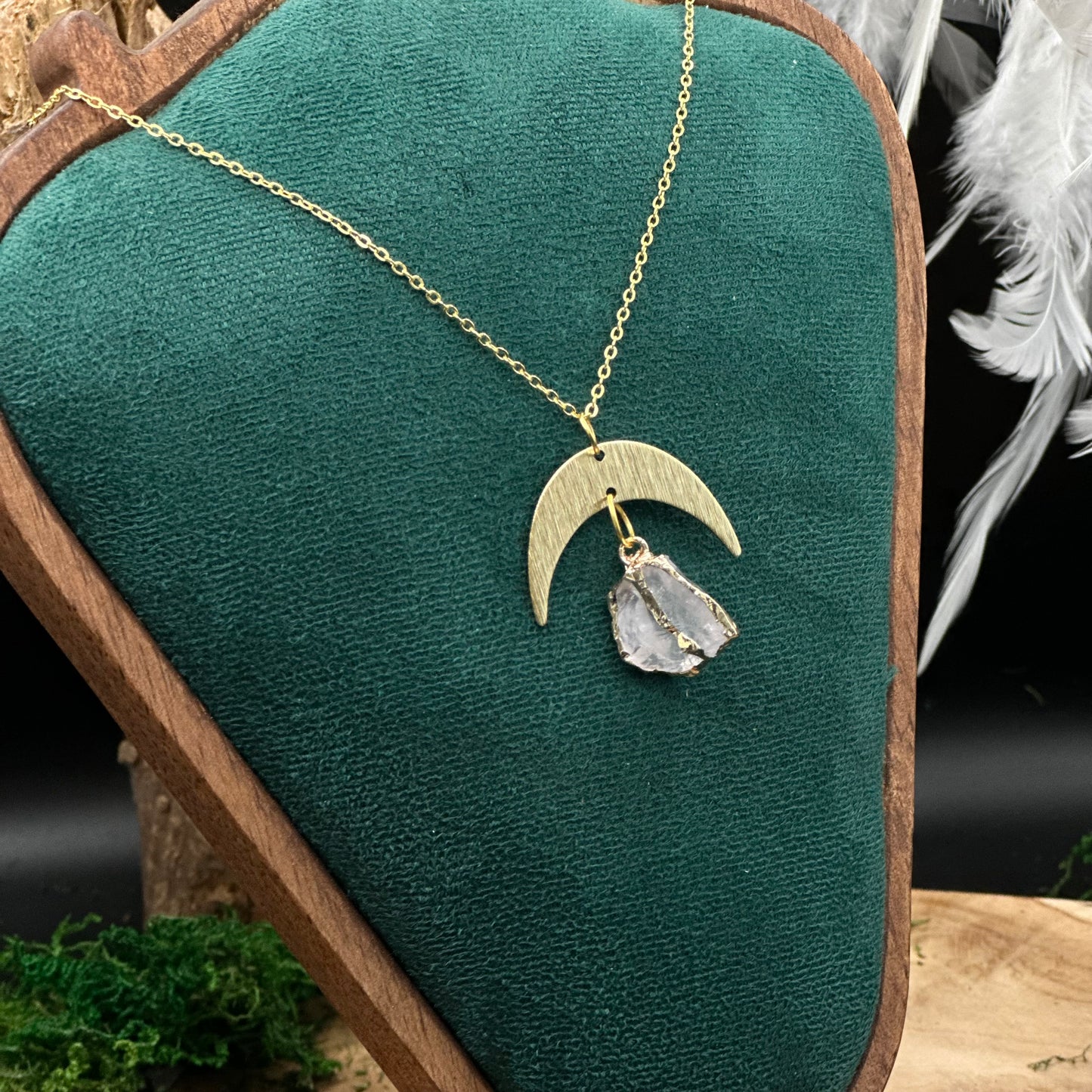 Masterhealer Kette – Bergkristall & Mondkraft 🌙✨