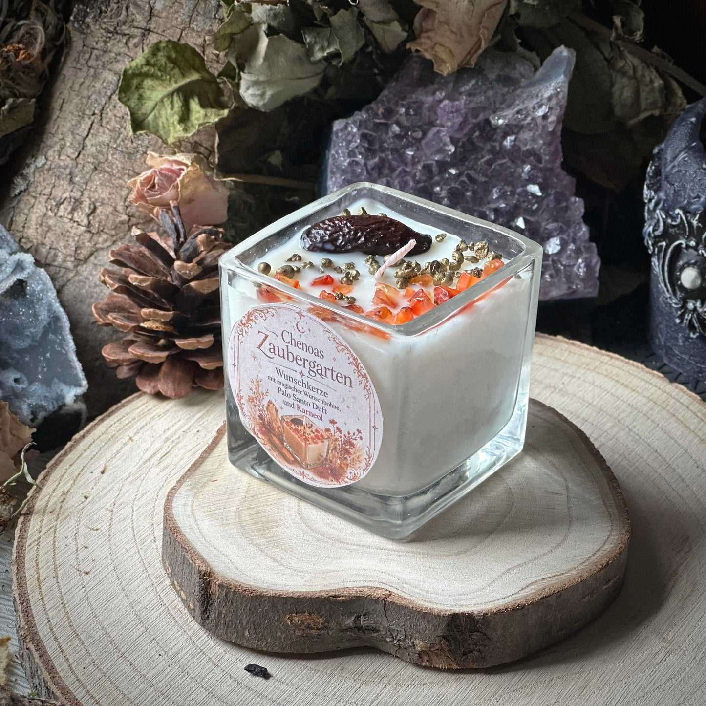 Chenoas „Wünsch Dir was“ Kristall Kerze