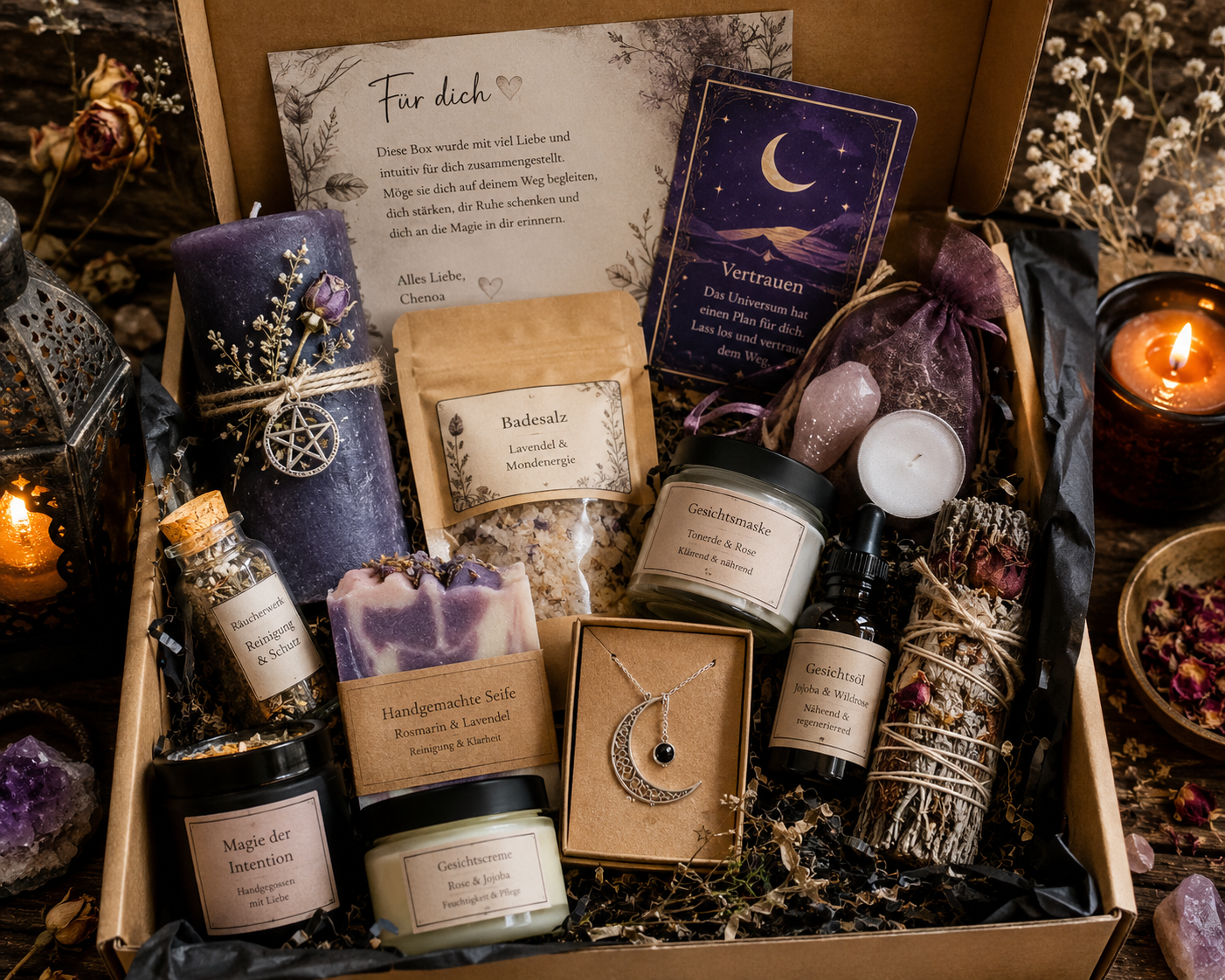 Persönliche Magische mystery Goodie Box - Magie trifft Naturkosmetik