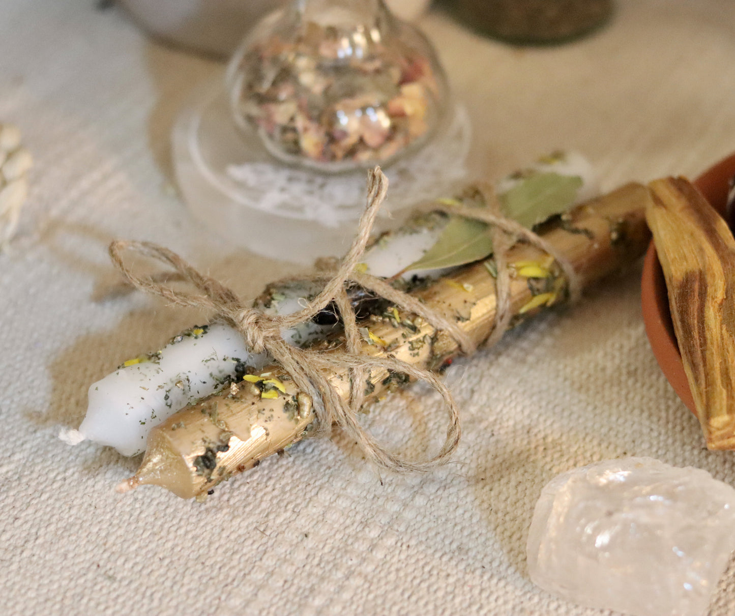Ritualkerze Neumond und Manifestation Chenoas Zaubergarten