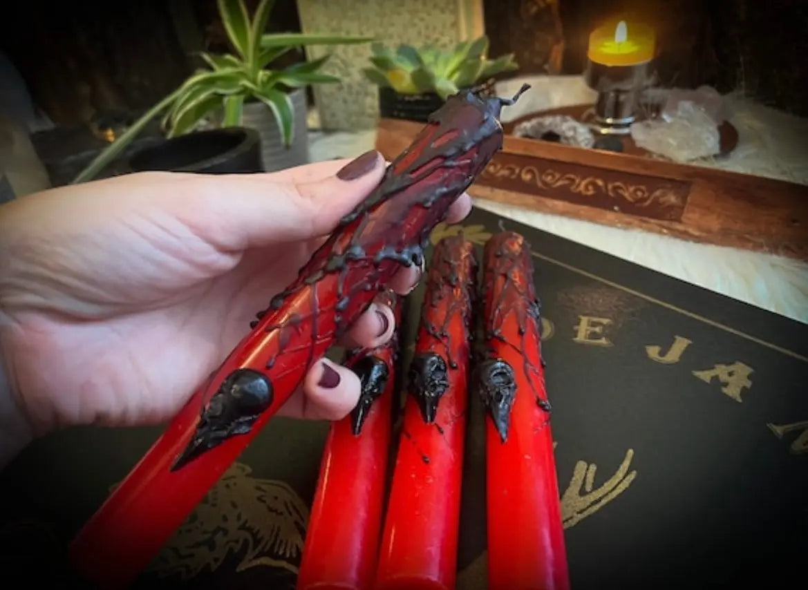 Witchy Kerze „Lilith“ - Chenoas Zaubergarten 