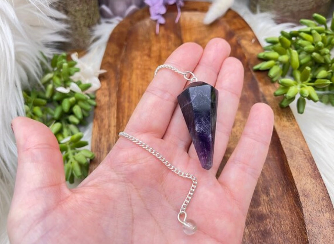 Amethyst Sechskantpendel Chenoas Zaubergarten
