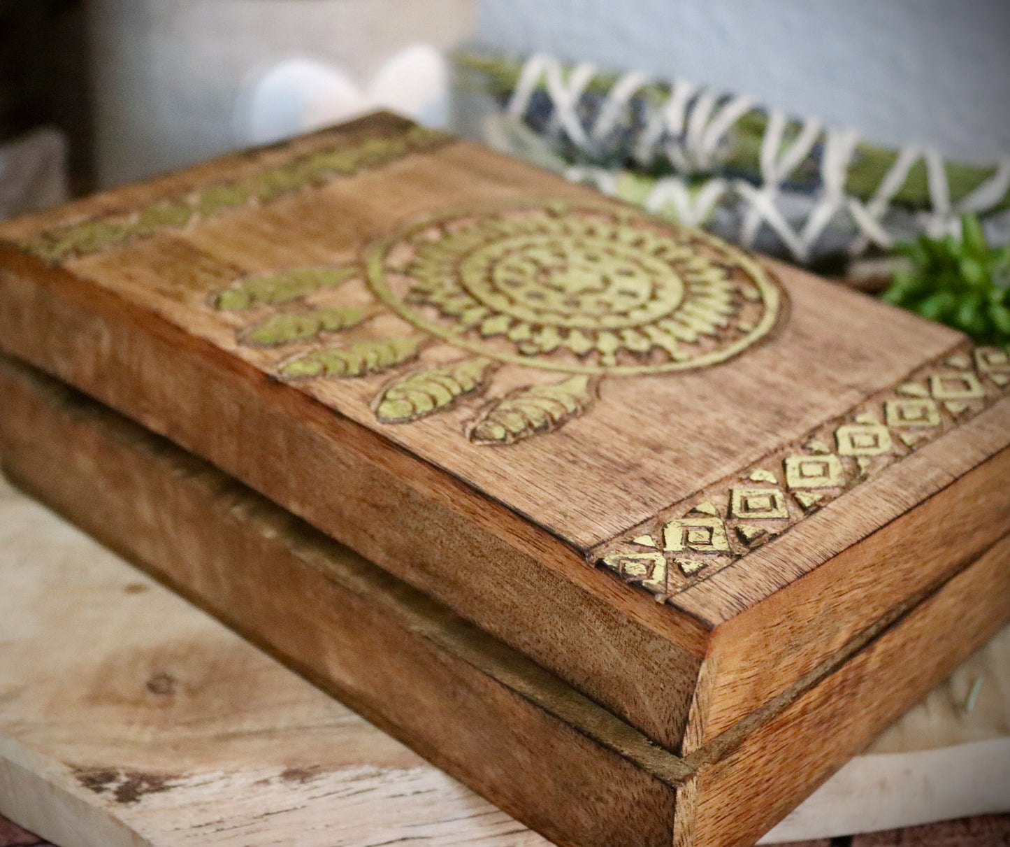 Traumfänger Holzbox Chenoas Zaubergarten