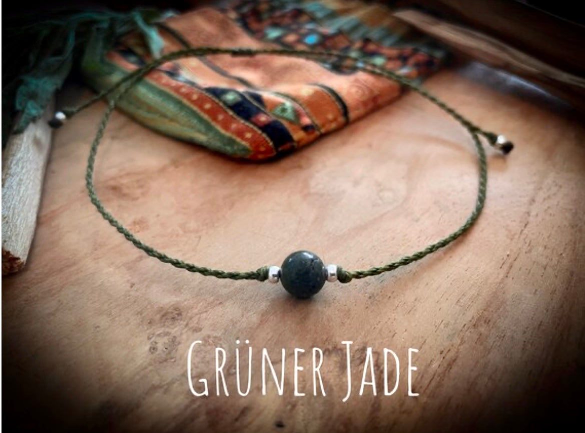 Makramee Perlenarmband-oder Fußkettchen Chenoas Zaubergarten