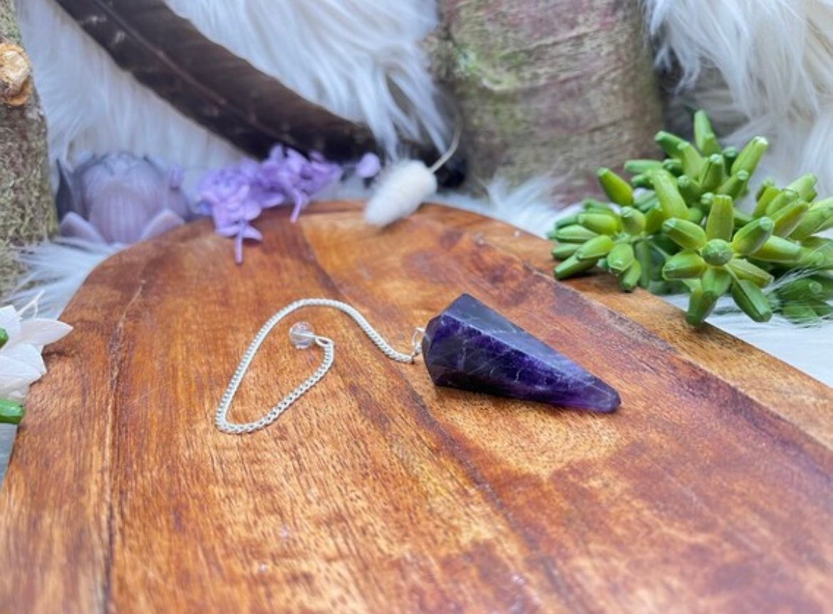 Amethyst Sechskantpendel Chenoas Zaubergarten