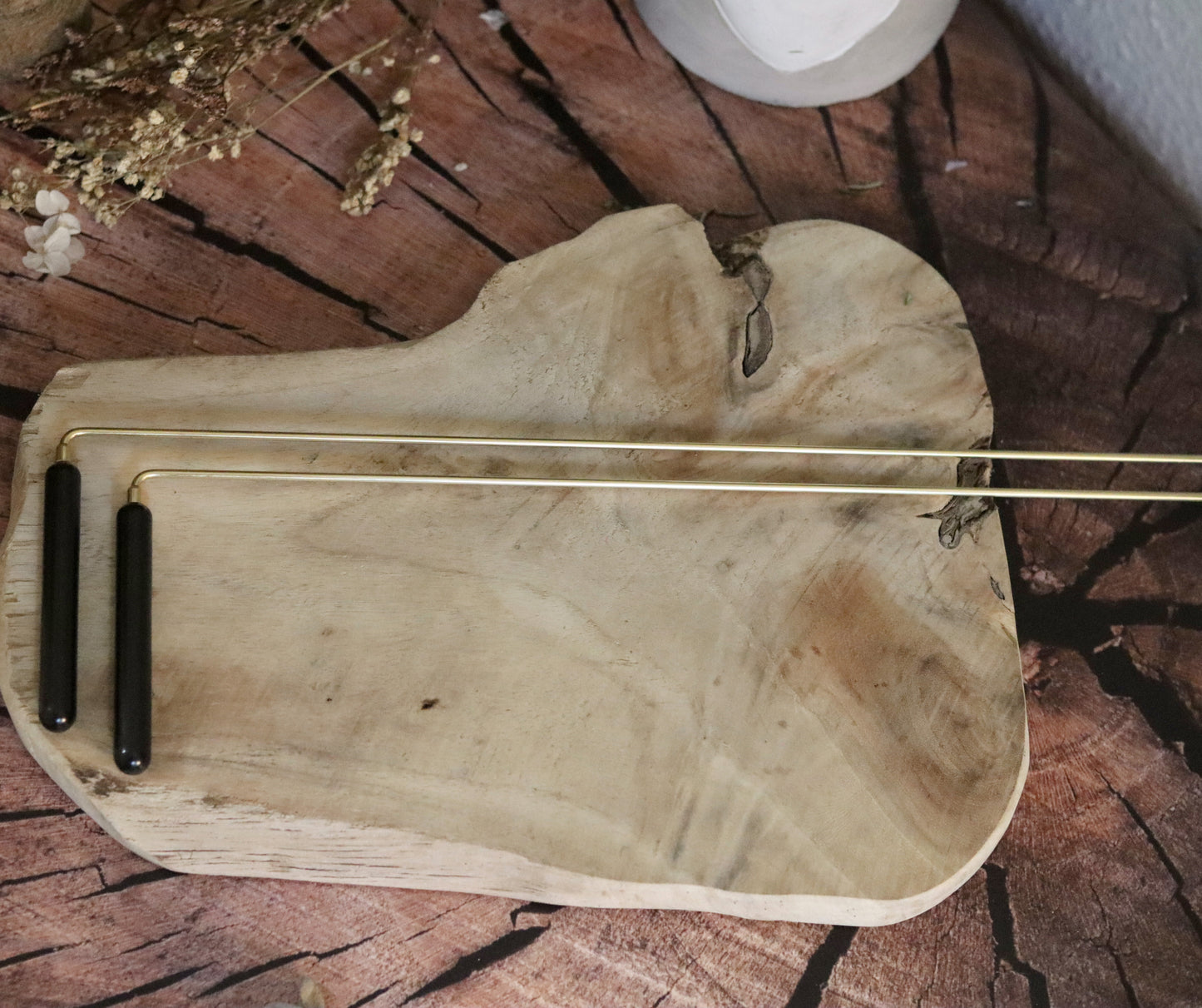 Wünschelrute mit Holzgriff und Anleitung , 38 cm Chenoas Zaubergarten