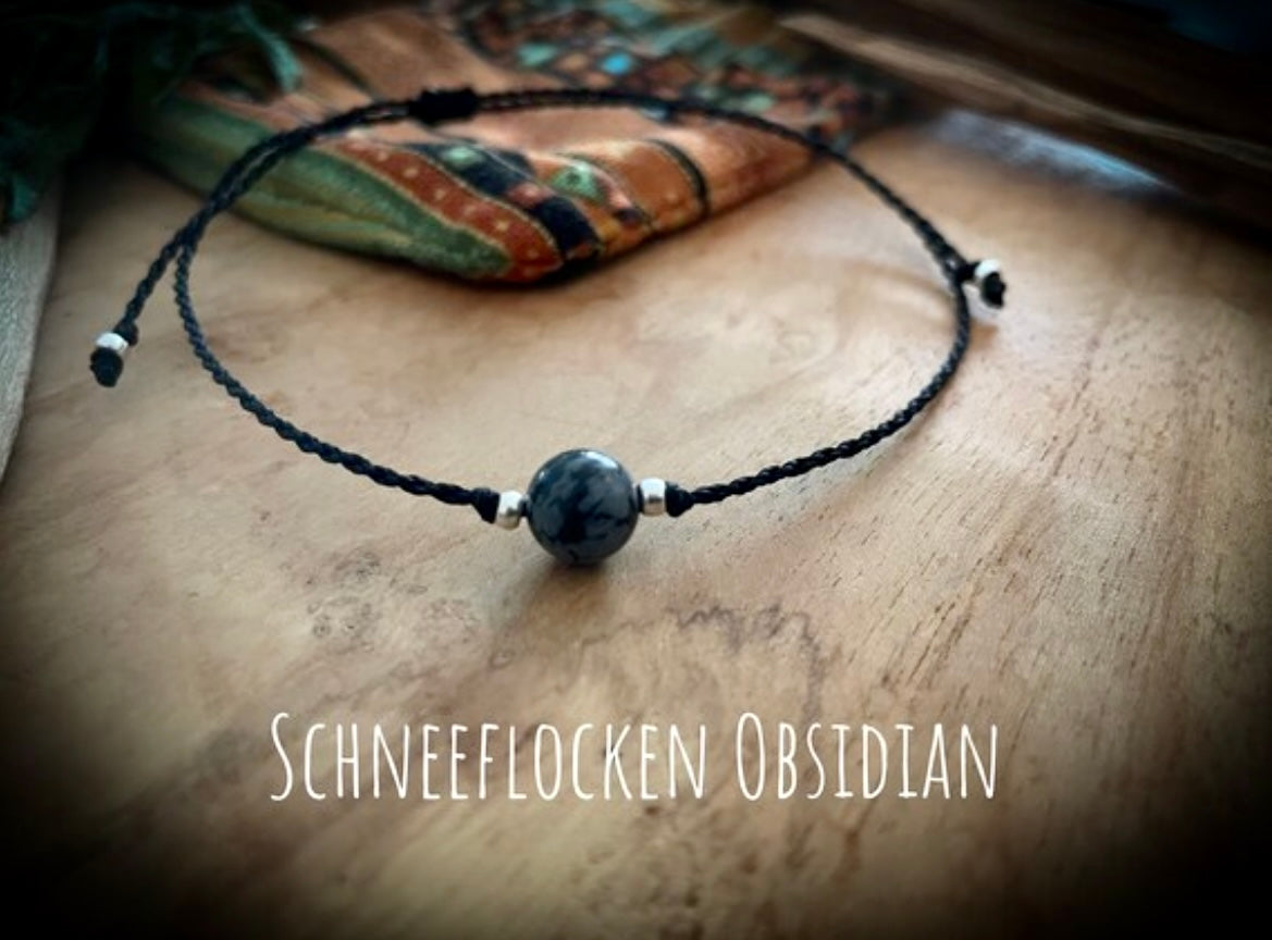 Makramee Perlenarmband-oder Fußkettchen Chenoas Zaubergarten