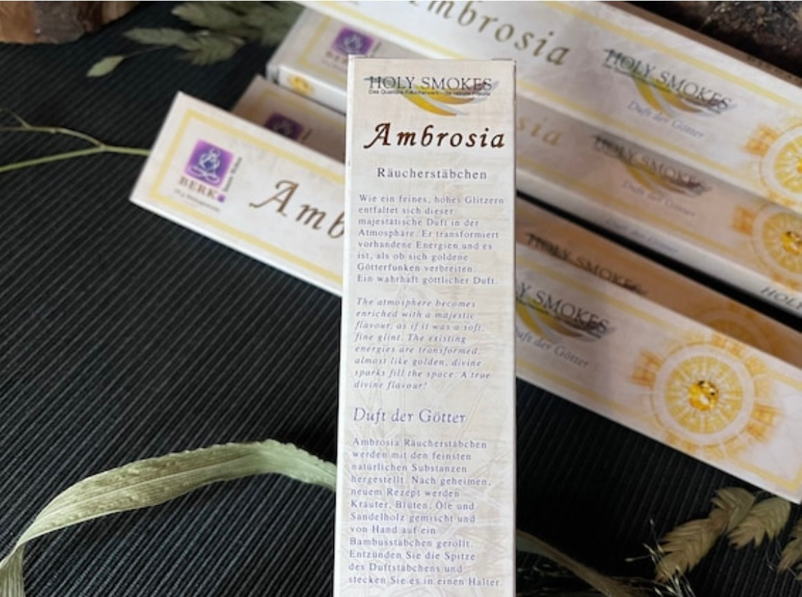 Räucherstäbchen Ambrosia - Duft der Götter - Liebesstäbchen /Räucherwerk / Liebe / Aphrodisiacs Chenoas Zaubergarten