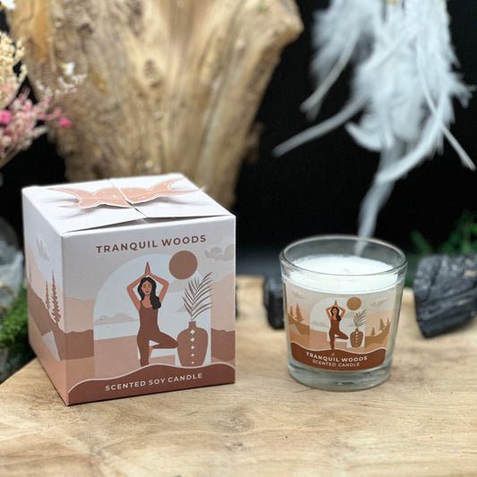 Moonshine Yoga Sojawachskerze Ruhige Wälder