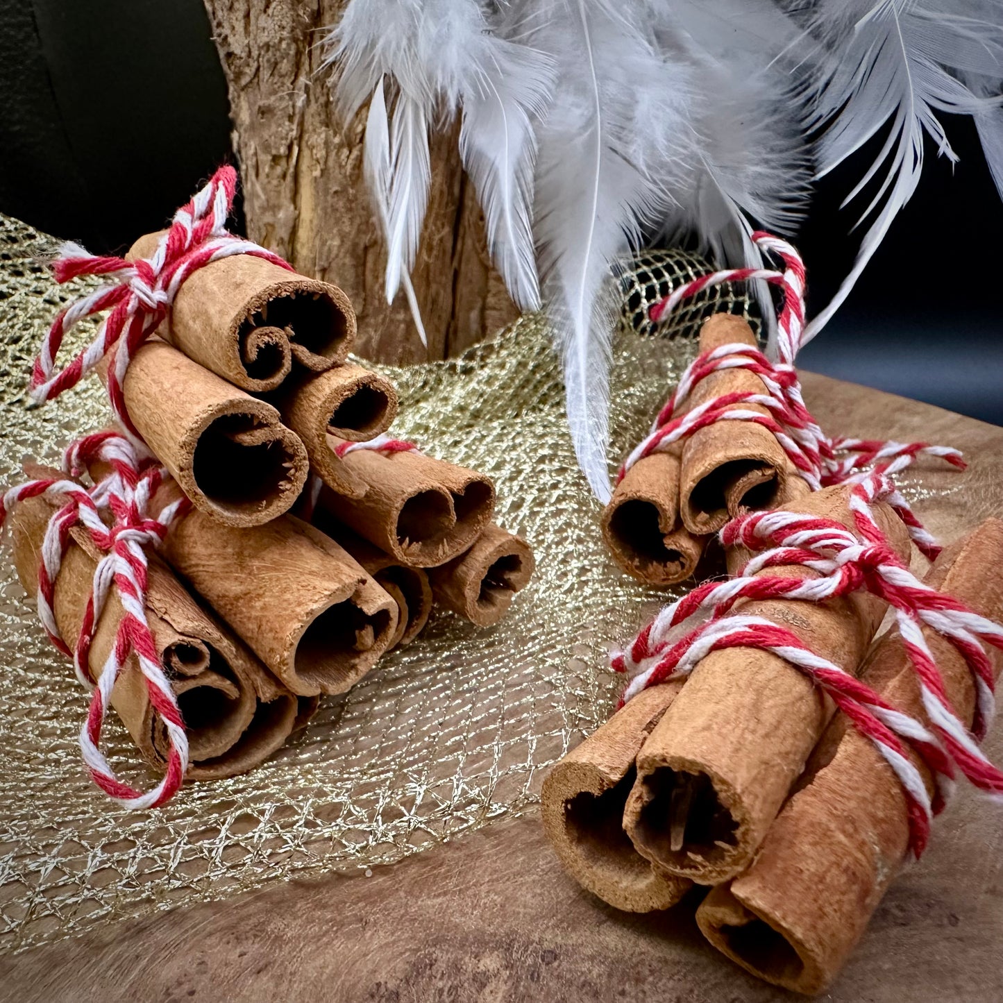 🌟 Magische Räucher-Zimtstangen (3 Stück) – Wärme, Schutz & Fülle