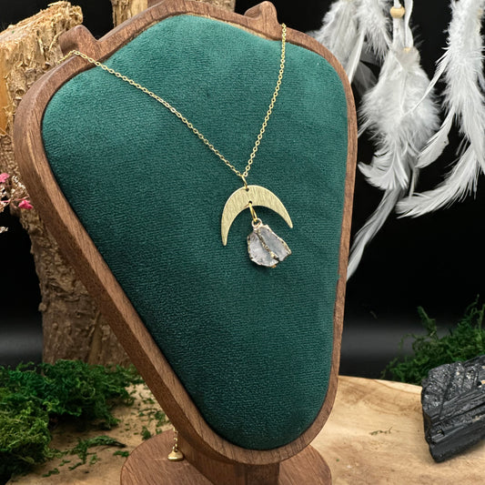 Masterhealer Kette – Bergkristall & Mondkraft 🌙✨