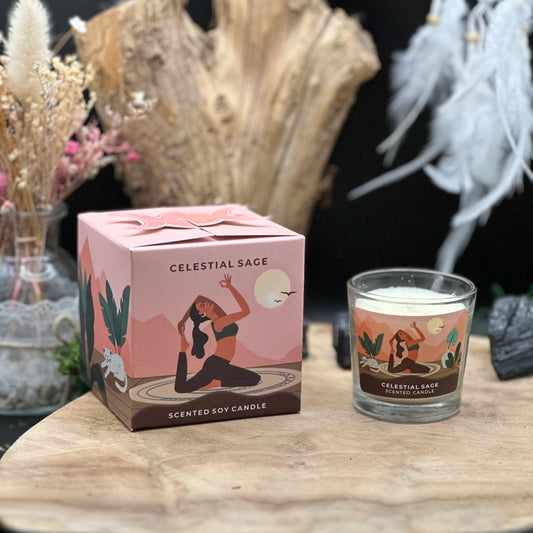 Moonshine Yoga Sojawachskerze Himmlischer Salbei