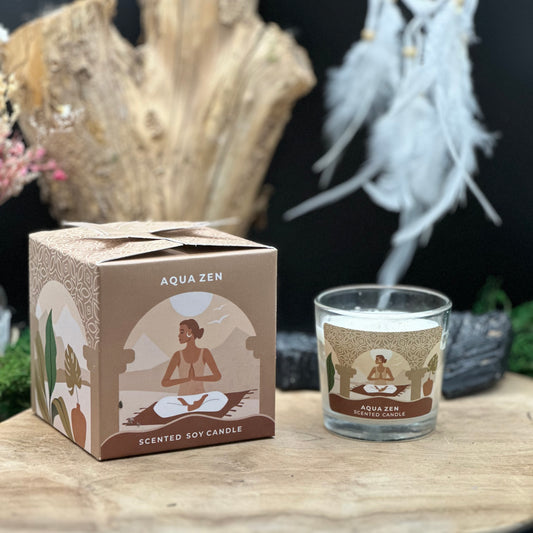 Moonshine Yoga Sojawachskerze Aqua Zen