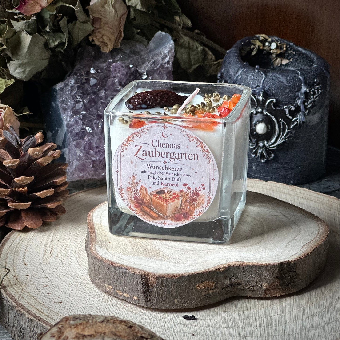 Chenoas „Wünsch Dir was“ Kristall Kerze