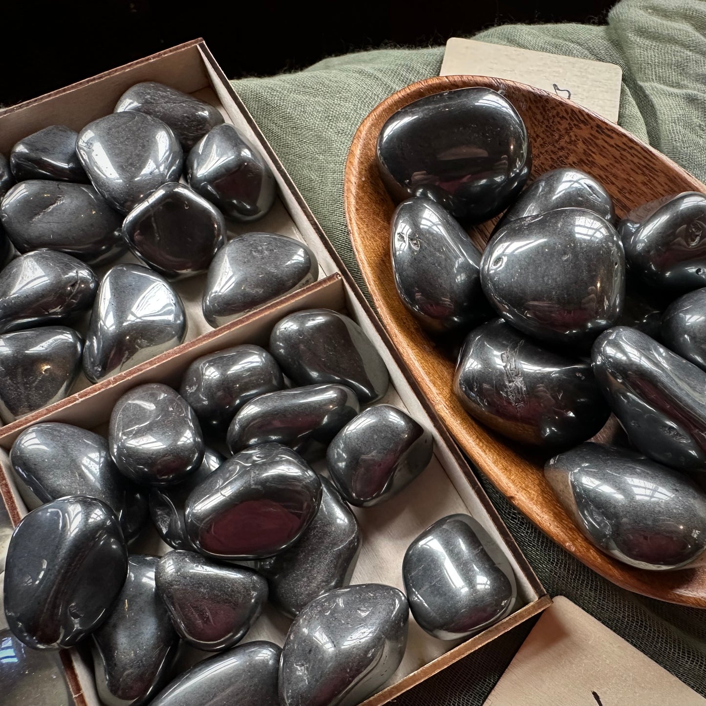 Hämatit Trommelstein – klein & groß