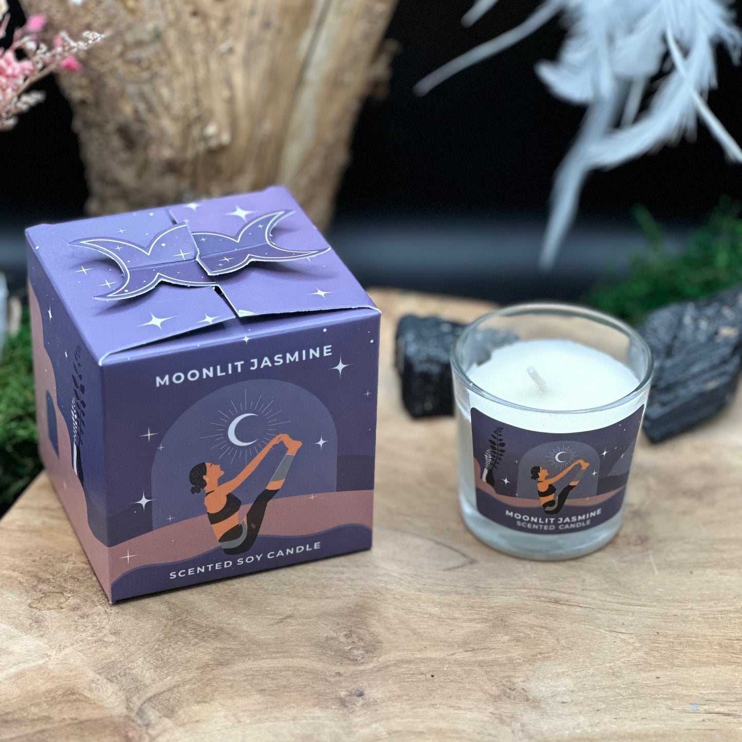 Moonshine Yoga Sojawachskerze Moonlit Jasmine