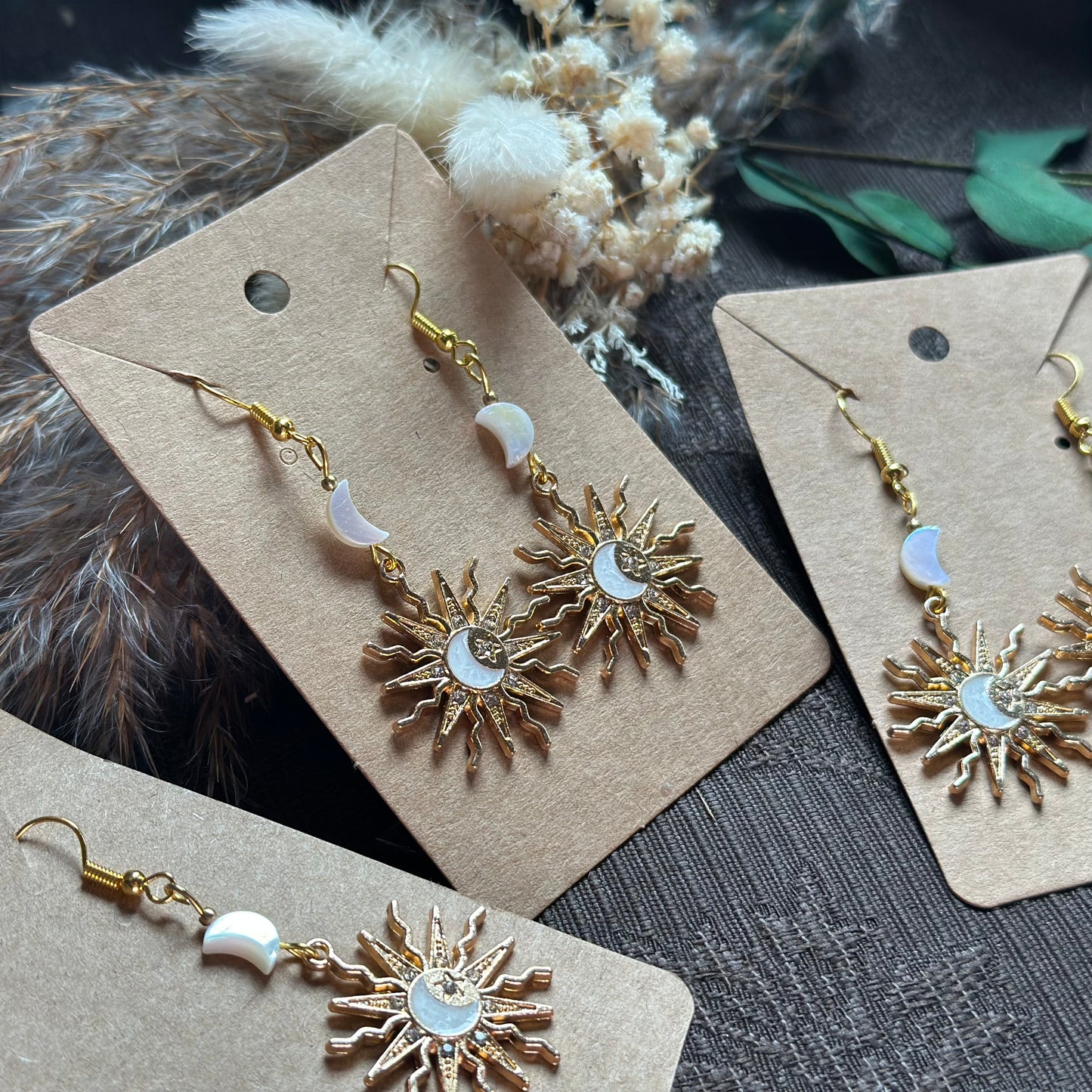 🌙✨ Ohrhänger „Ocean Moonlight“ – Magie aus Muschel & Mondlicht ✨🌙